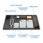 SIM CARD STORAGE CASE & PHONE STAND + USB MEMORY CARD FLASH READER